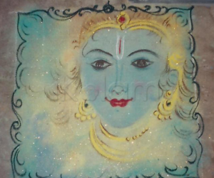 lord krishna rangoli