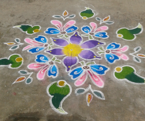 Akshaya tritiya kolam