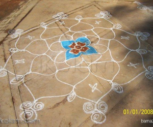 Freehand rangoli