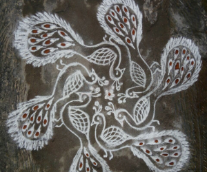 Rangoli: Peacock title