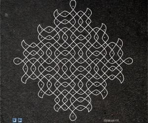 Single stroke kolam