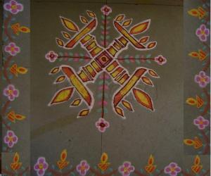 Rangoli: Lamps Kolam