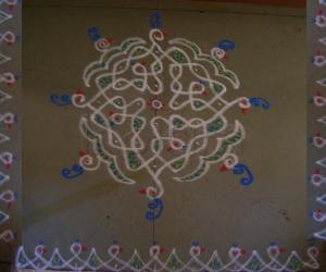 Rangoli: Birds Chikku Kolam