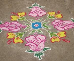 colour kolam