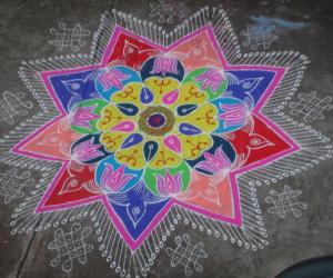 freehand rangoli