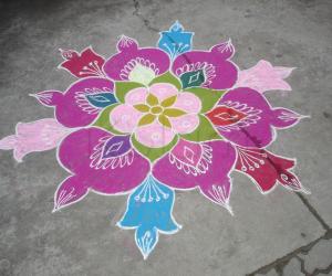 freehand rangoli