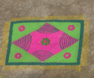 freehand rangoli