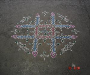 Dotted sikku/suzhi kolam