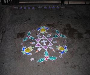 Christmas kolam