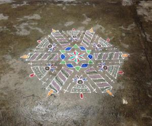 Rangoli: Christmas kolam