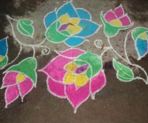 Rangoli: Flowers