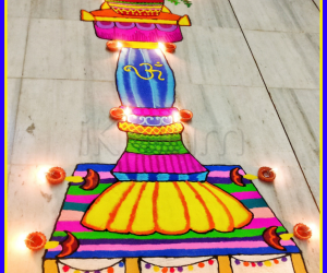 Tulsi Vivah Rangoli 2018