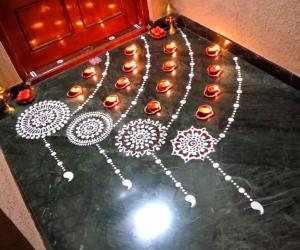 2018- Kartigai Deepam-1- with diyas