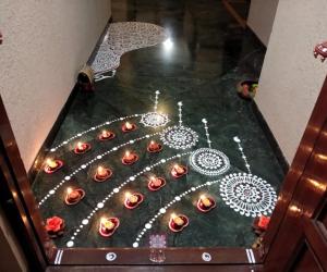 2018- Kartigai Deepam-1- with diyas