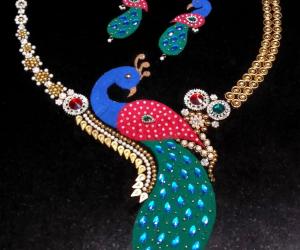 2018- Navaratri- Peacock fashion jewellery for The Grand lady....