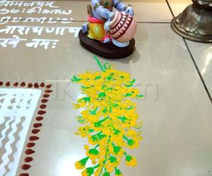 2018-Vishu- Tamil New Year--Pooja Room Kolams