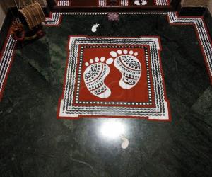 2019- Janmashtami- Threshold Kolam- Krishna