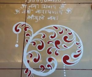 2022- Navratri- Sarawathi Pooja- Pooja room Kolam...