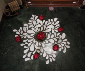 2023- Akshaya Trithiya- Threshold Kolam....