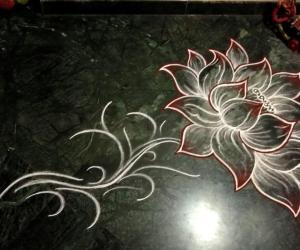 Home Kolams- Lotus