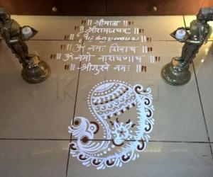 Pooja Room Kolams