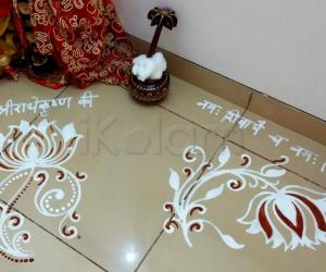 Pooja Room Kolams