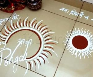 2019- Pongal Pooja Room Kolams