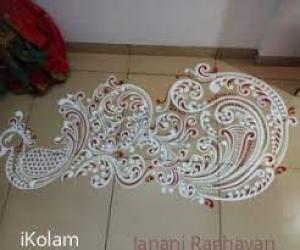 Pooja room Kolams