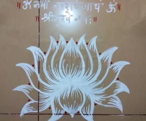 Pooja Room Kolam