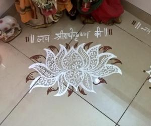 Pooja Room Kolams