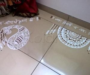 Pooja Room Kolams