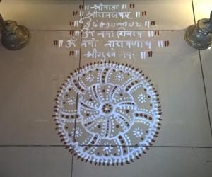 Pooja Room Kolams