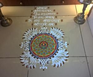 Pooja Room Kolams