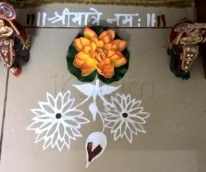 Pooja Room Kolams