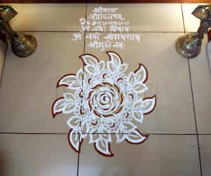 Pooja Room Kolam