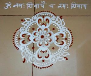 Pooja Room Kolam