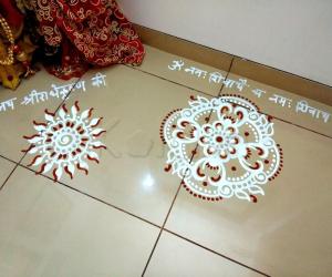 Pooja Room Kolam