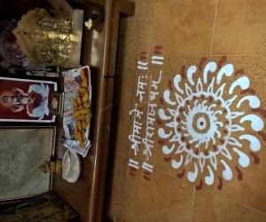 Pooja Room Kolams