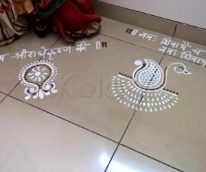 Pooja Room Kolams