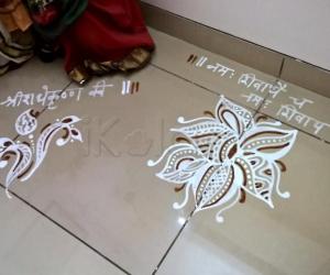 Pooja Room Kolams