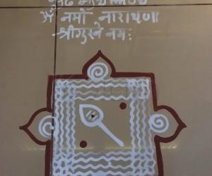 Pooja room Kolams