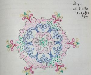 Kolam Notebook Kolams- 106