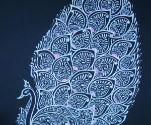 Kolam Notebook/ Drawing Notebook Artwork- Peacock