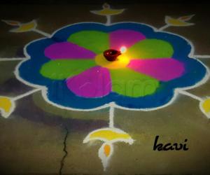 Diyas rangoli