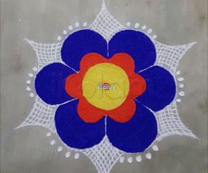 Simple rangoli