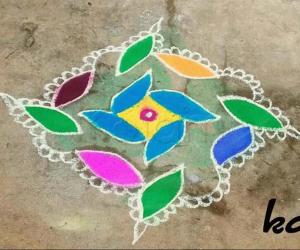 Simple dots kolam 