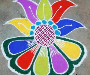 Bright rangoli