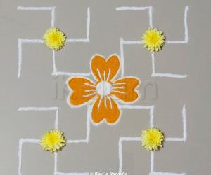 Swastik rangoli 