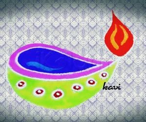 Colorful Diya