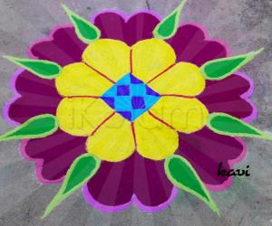 Bright and Colorful rangoli